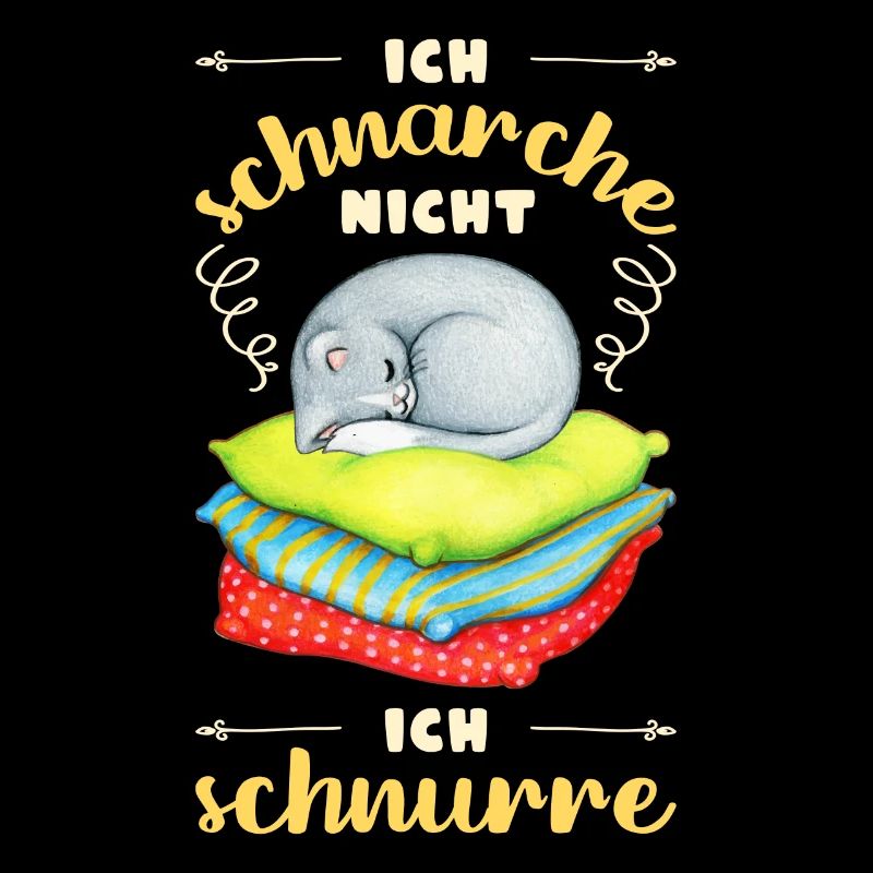 Schlafshirt Katze, ich schnarche nicht