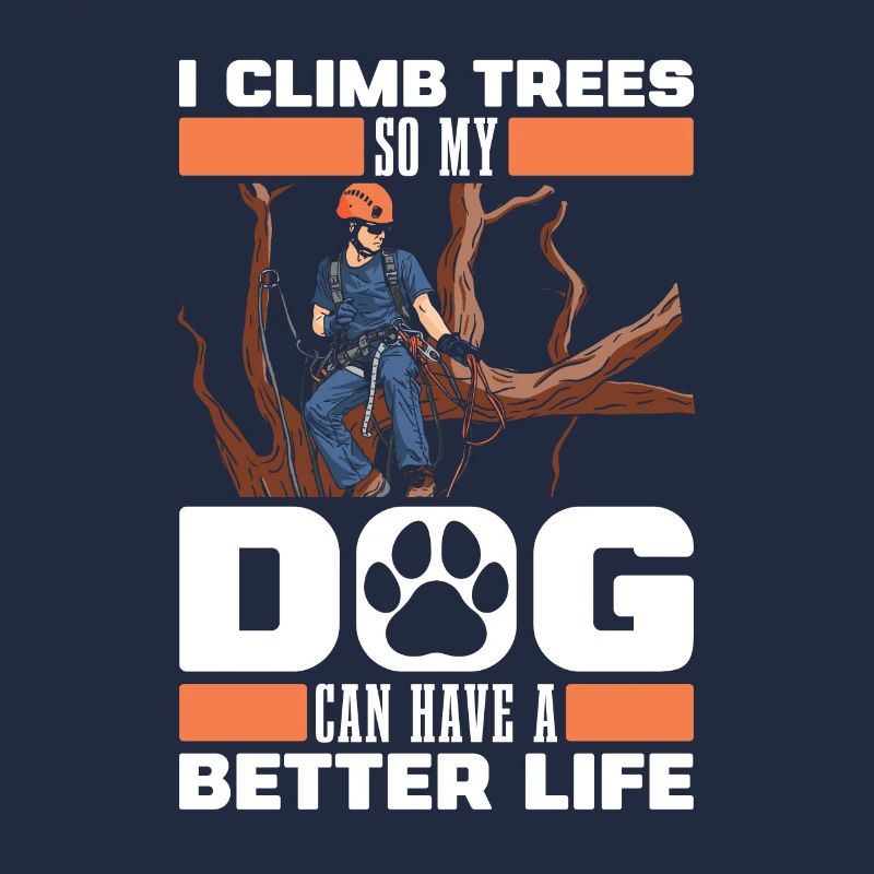 Baumpfleger Baumkletterer Arborist Hund