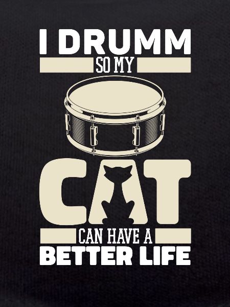 Drums Drummer Drummer Cat