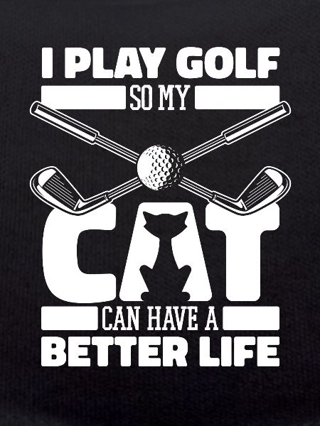 Golf Golfer Golfing Cat