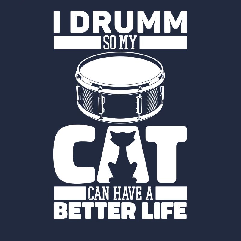 Drums Drummer Drummer Cat