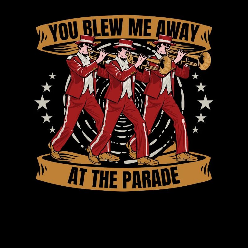 marching band, trombone, parade