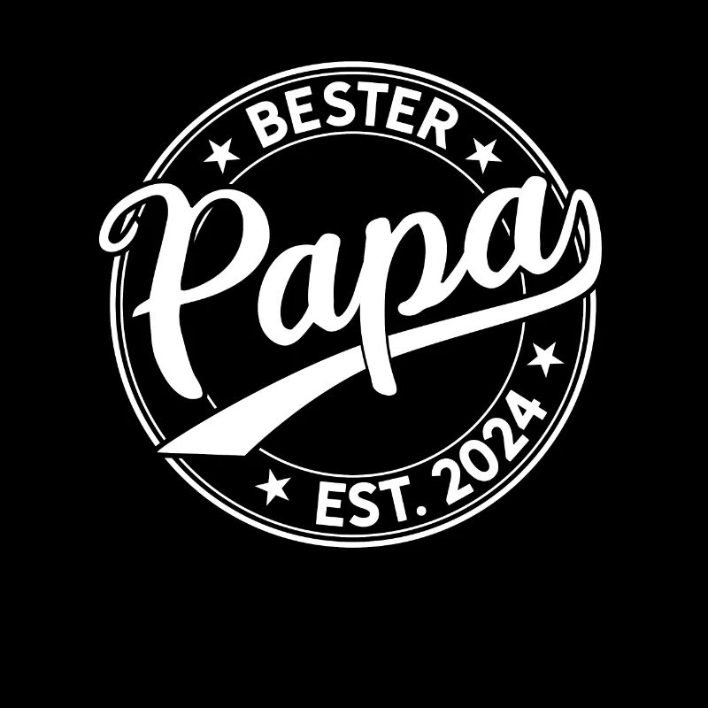 Bester Papa Est. 2024 Vater 2024 Papa seit 2024