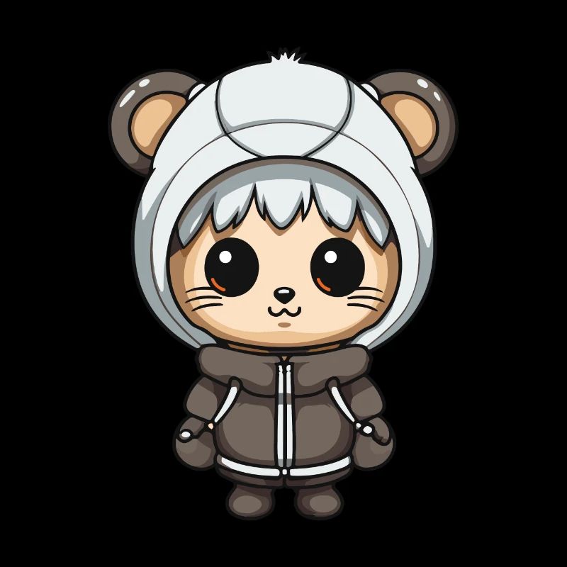 Maus Winter Comic Niedlich