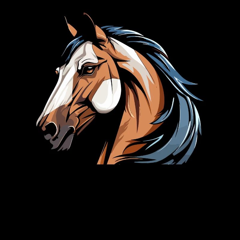 Cheval tête équestre