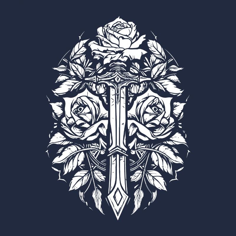 Red Rose Goth Sword