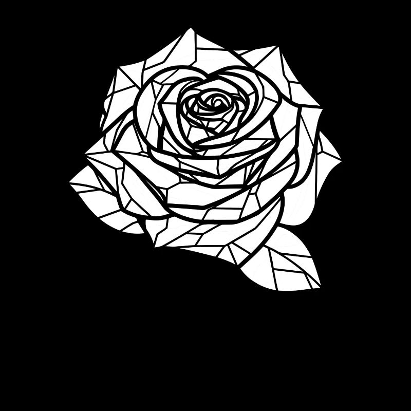 Rose rouge Goth