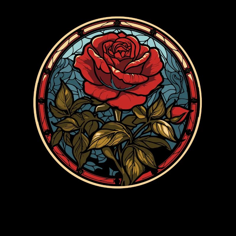 Rose rouge Goth