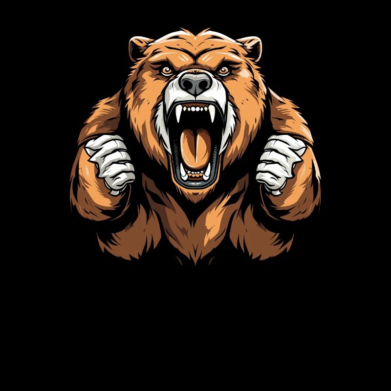 Bär Braunbär Wütend