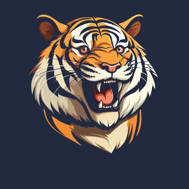 Tiger Lächelnd
