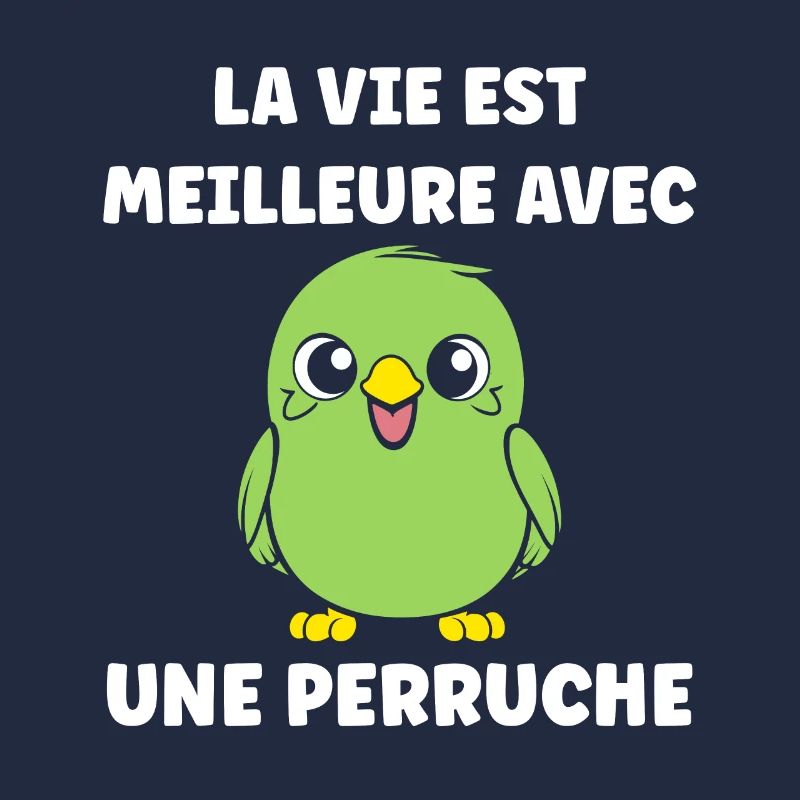 Oiseaux perruches humour petite perruche