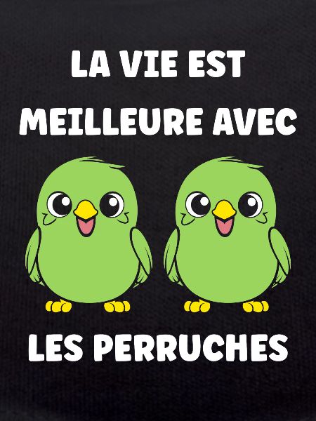 Oiseaux perruches humour petite perruche