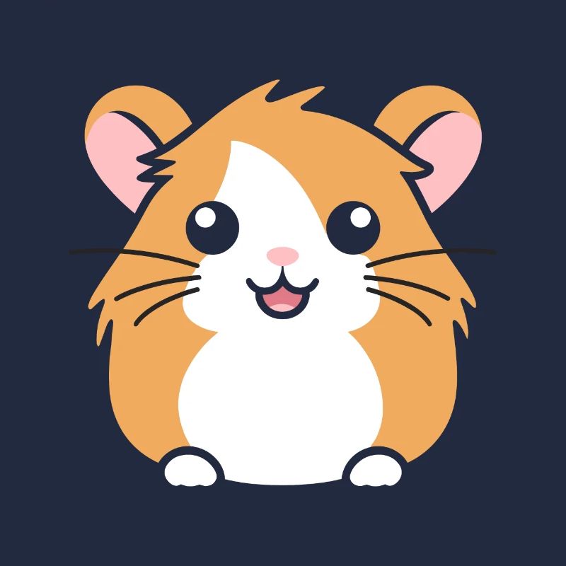 Mignon Humour petit hamster