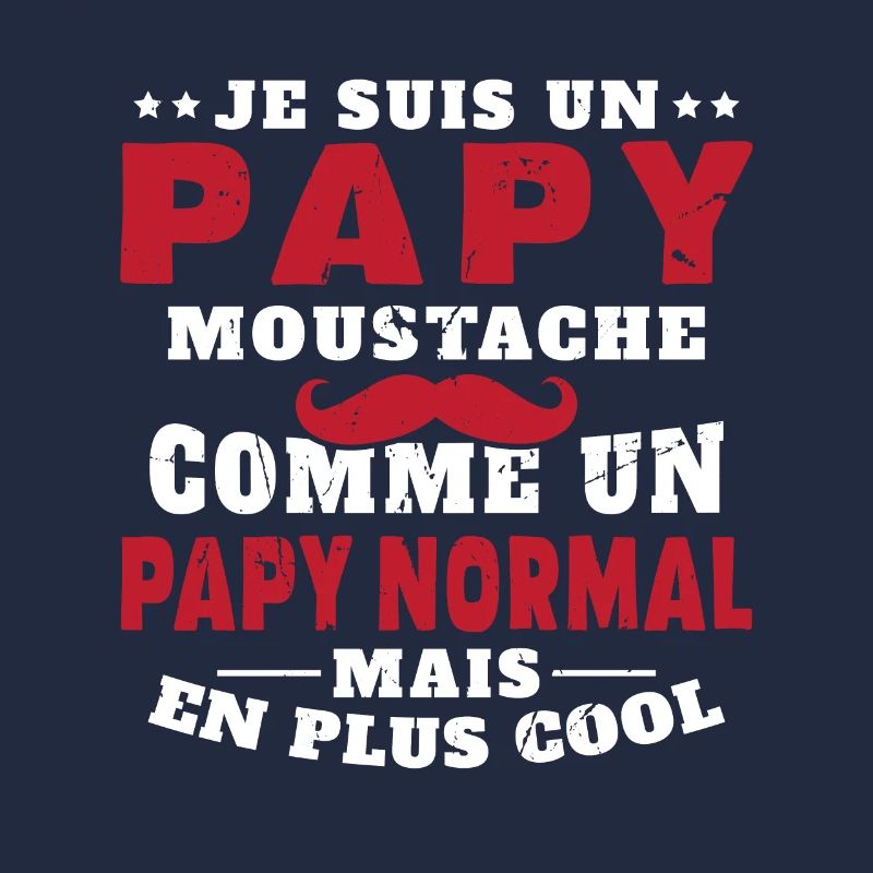 Un papy moustache comme un papy normal