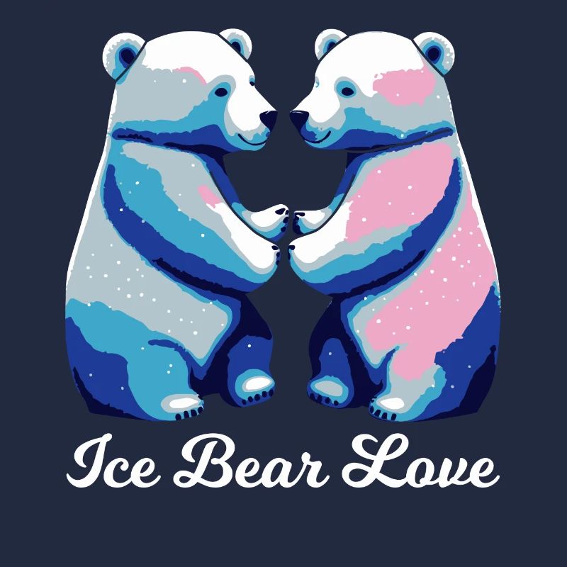 Cute Arctic Polar Bear Love