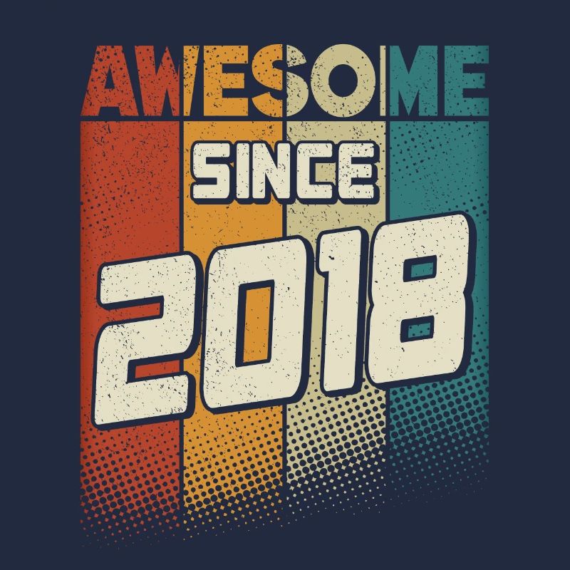 Awesome since 2018 Mädchen Junge 6. Geburtstag