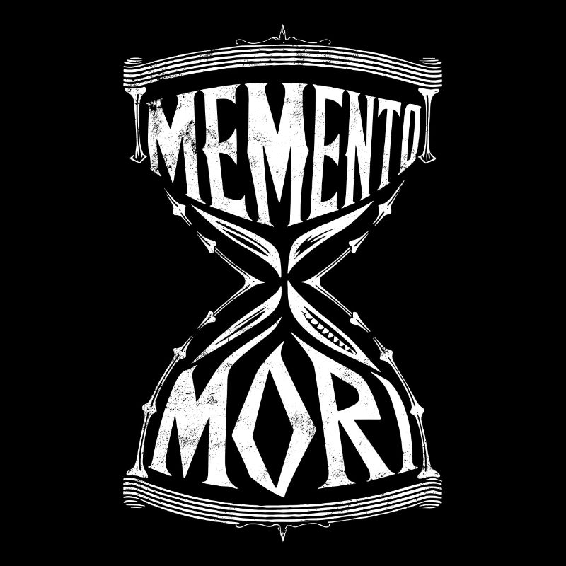 Memento Mori Hourglass Stoic Latin Philosophy