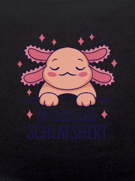 Funny Axolotl Sleeping