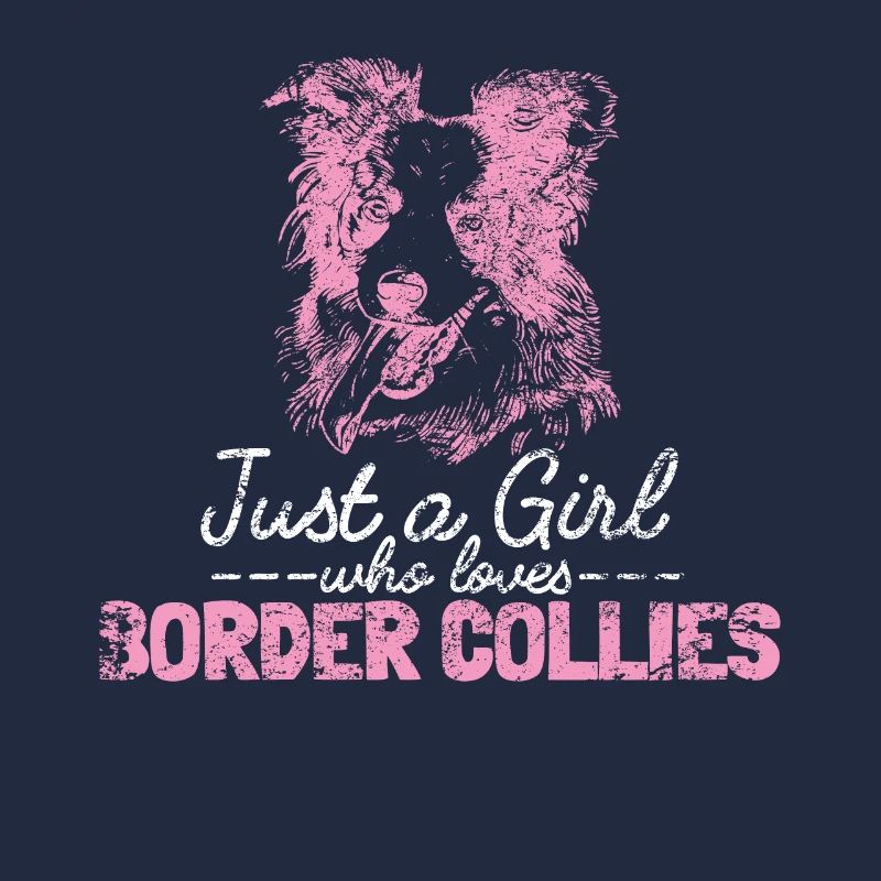 Conception unique de border collie pour
