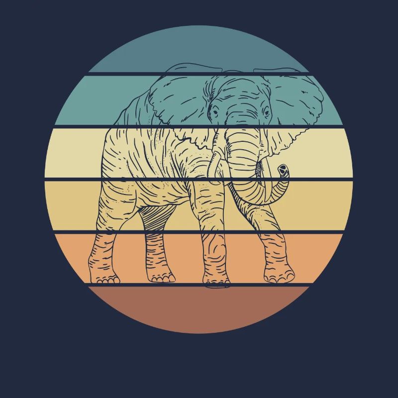 Éléphant amour Animal Design