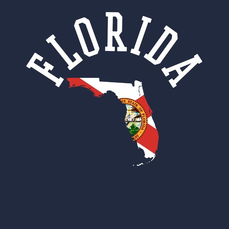 Fier design du drapeau de la Floride des États-Unis pour les patriotes