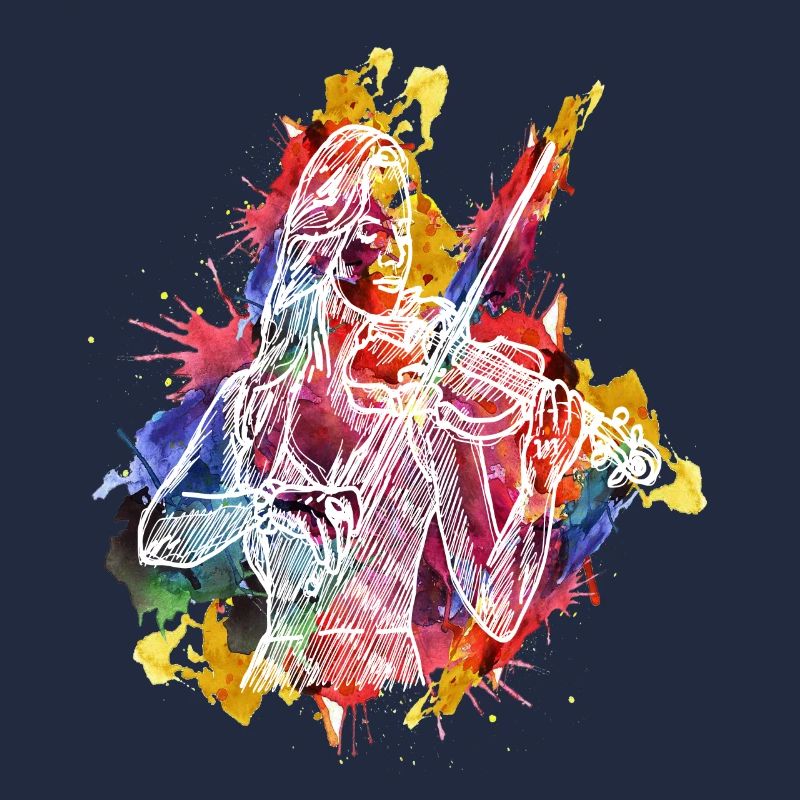 Conception de citation de violon aquarelle pour