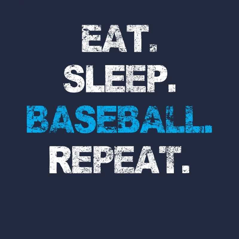 Manger dormir Baseball Receveur répété Lanceur à la maison