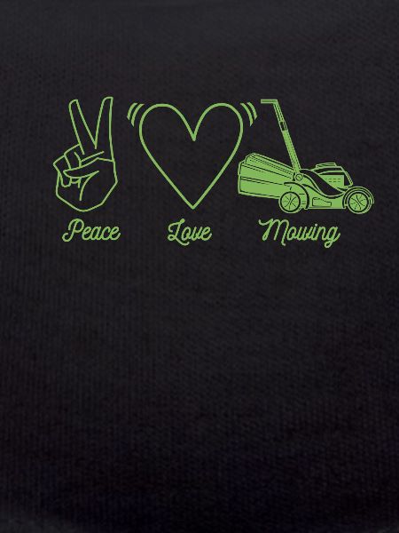 Lawn mower mowing