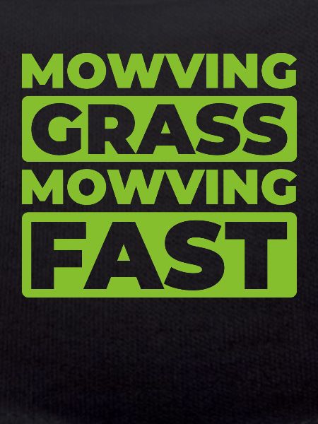 Lawn mower mowing