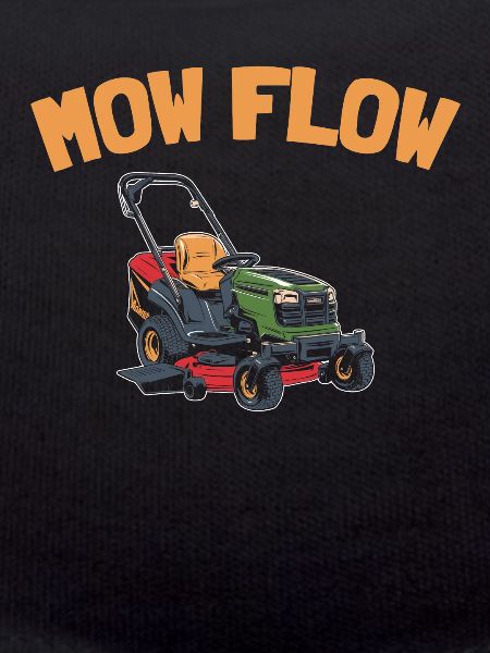 Lawn mower mowing
