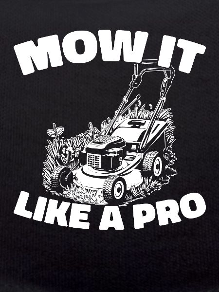 Lawn mower mowing