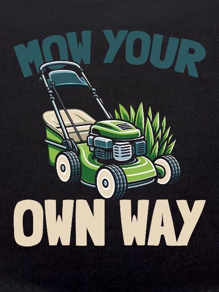 Lawn mower mowing