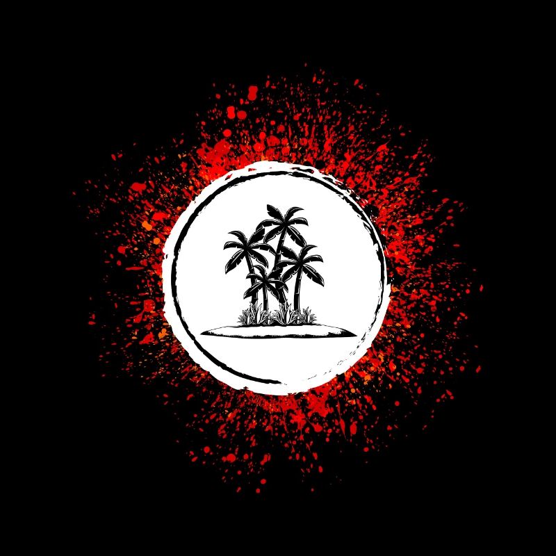 palme insel symbol