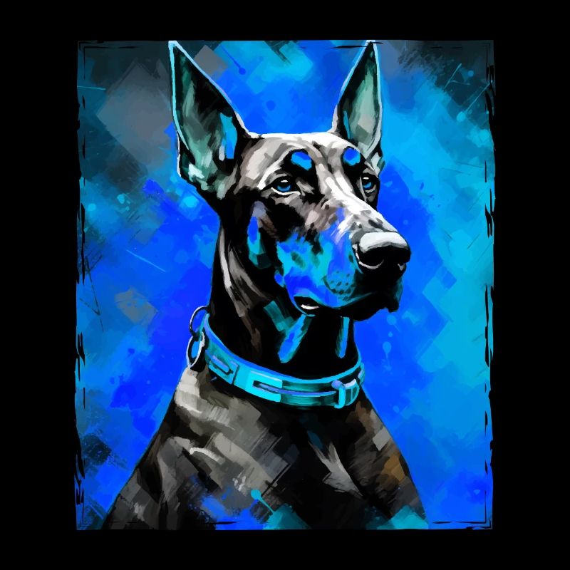 Portrait de chien doberman