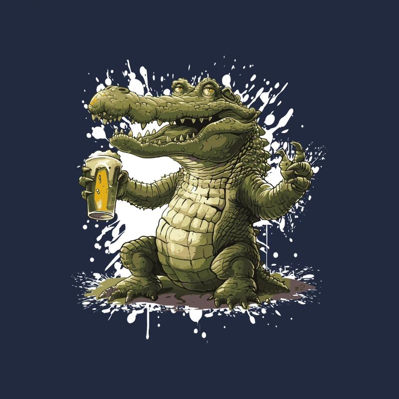 Alligator Beer Funny