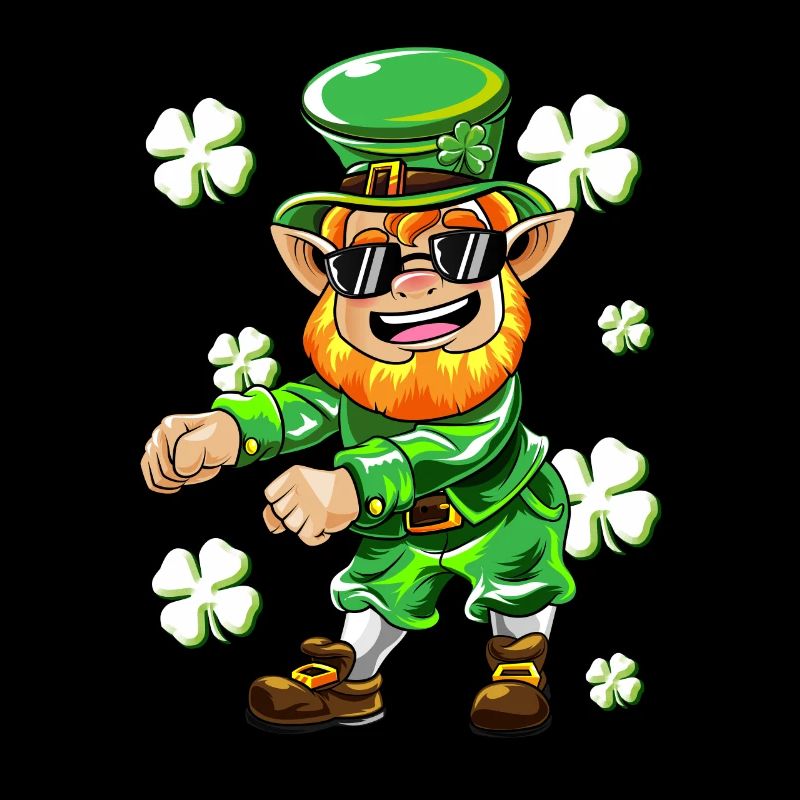 Flossing Leprechaun Shamrock St Patricks Day Cadeau