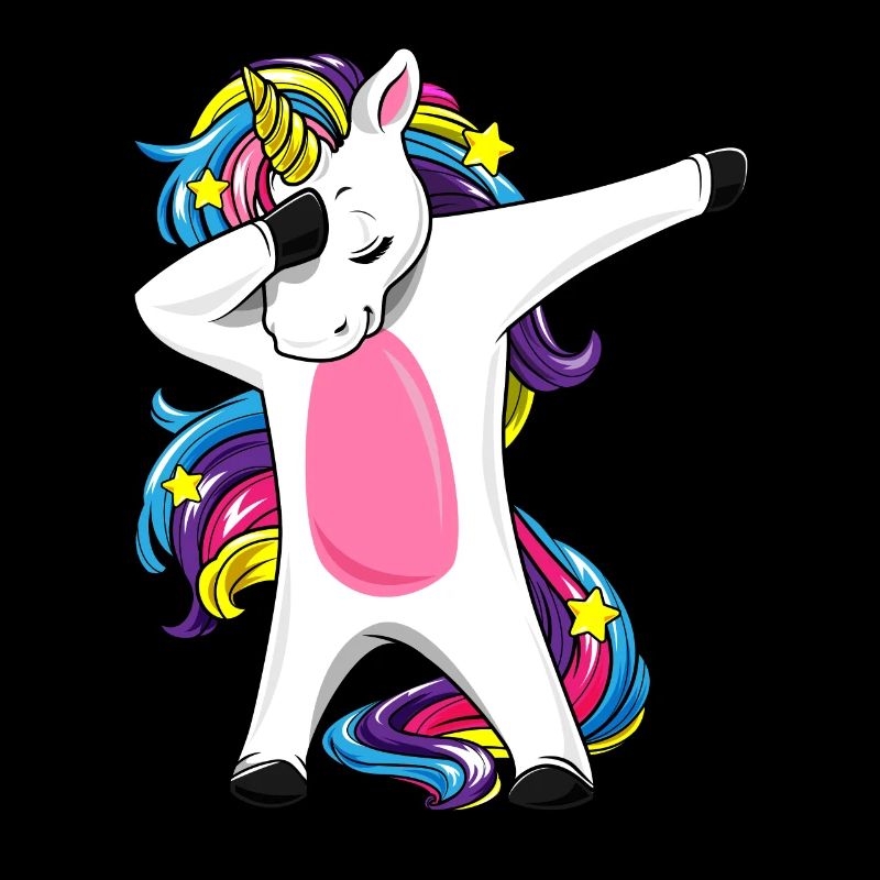 Dabbing Einhorn Regenbogen Mädchen Geschenk