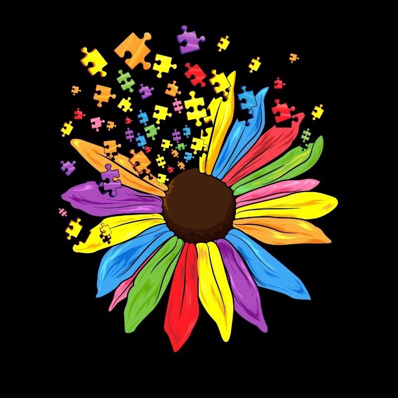 Autismus Sonnenblume Statement Autist Geschenk