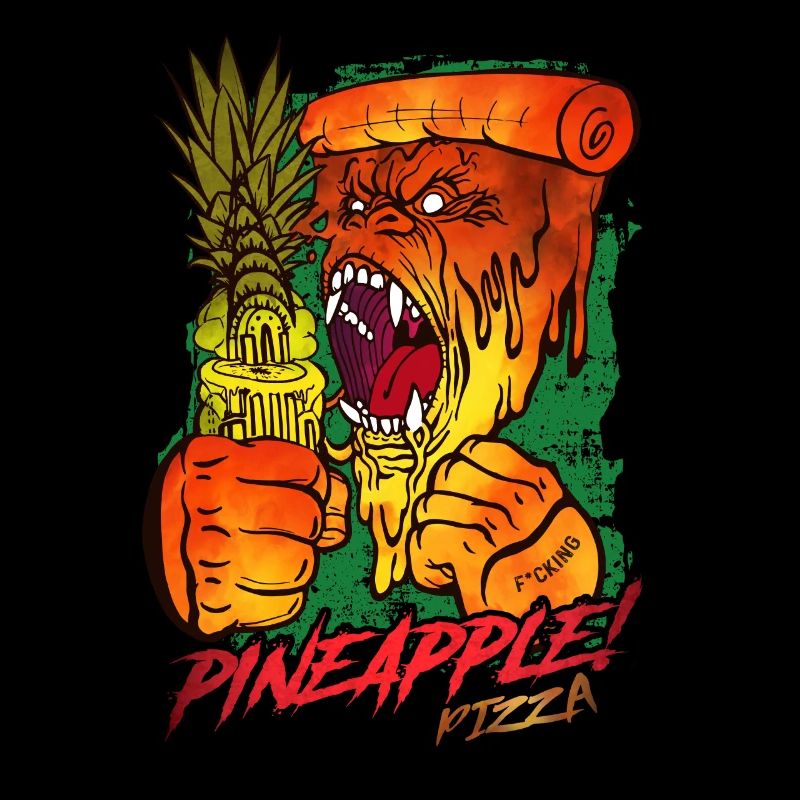 Gorilla Pineapple Anti Pizza Hawaii Haters Gift