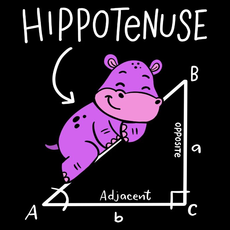 Hippoténuse Hypoténuse Triangle Géométrie Math