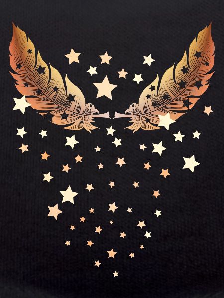 feathers and stars