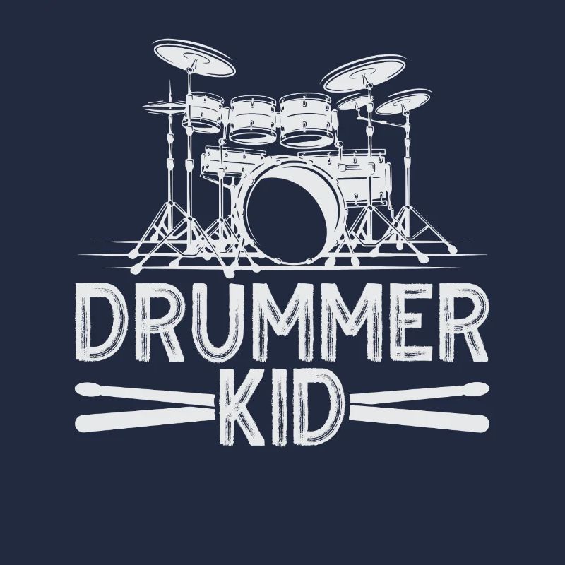 Drummer Kid Percussion Design Pour batteur