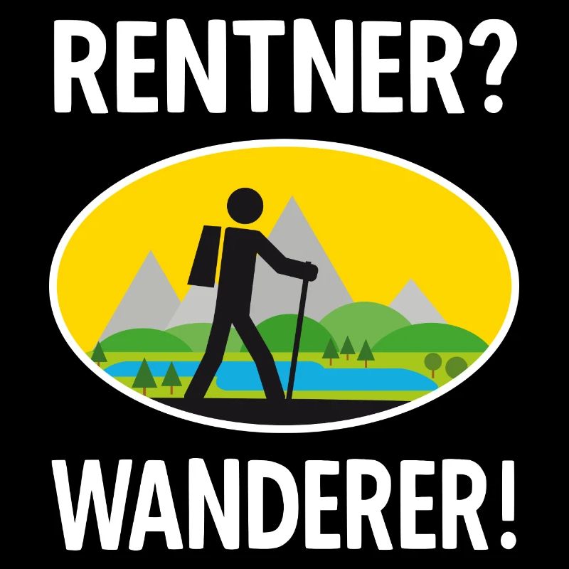 Rentner Wanderer T-Shirt Geschenkidee