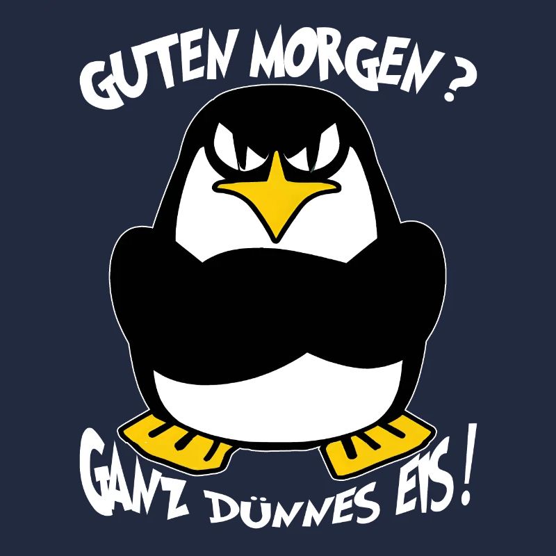 Ganz Dünnes Eis Morgenmuffel Pinguin Kaffee