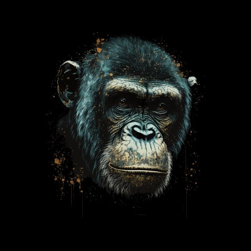 Portrait de singe chimpanzé