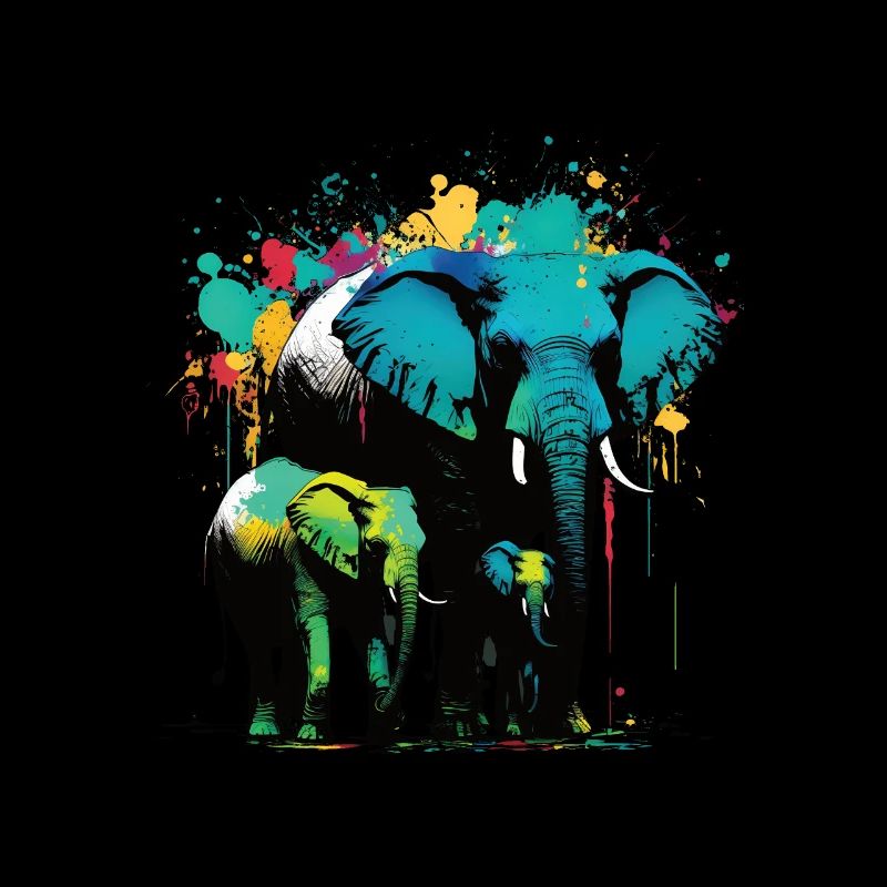 Famille d’éléphants