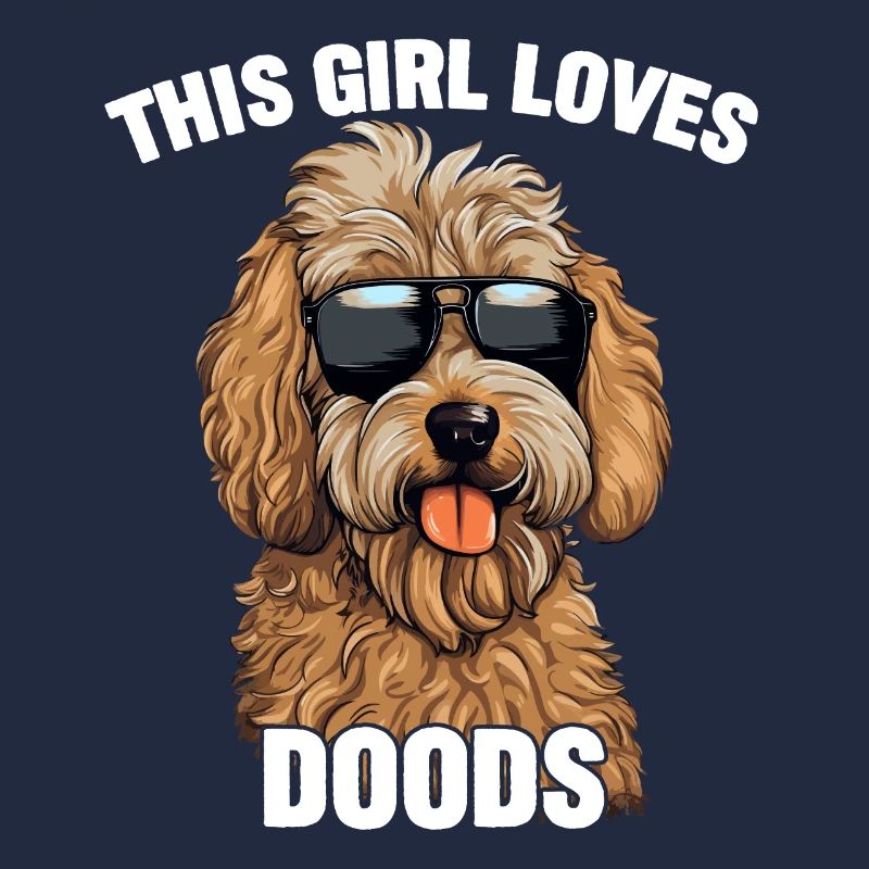 Goldendoodle Dieses Mädchen liebt Doods