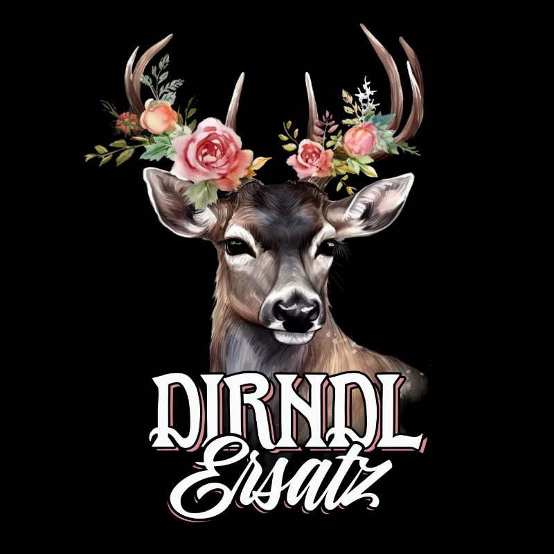Dirndl Remplacement Cerf Cerf Bois Roses