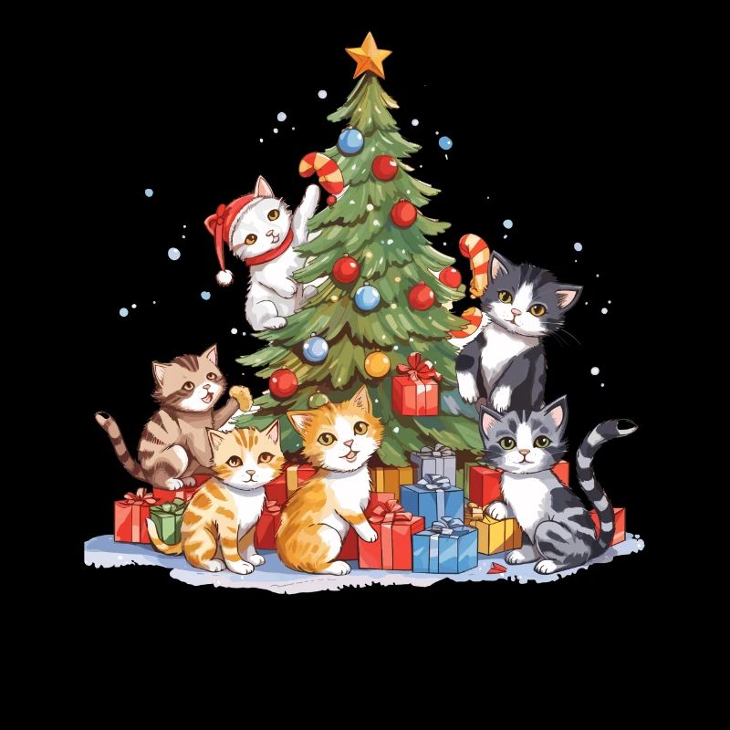 Christmas Tree Cats Cat Tree Kitten Gift