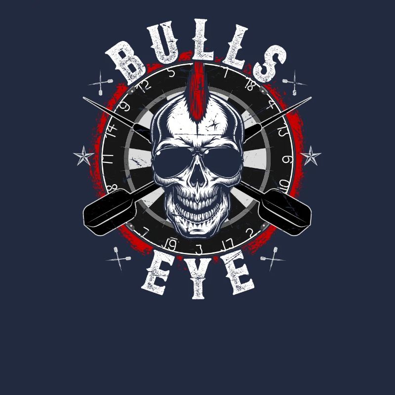 Dart Darts Dart Player Lover Gift Skull